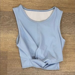 Onzie twist crop top